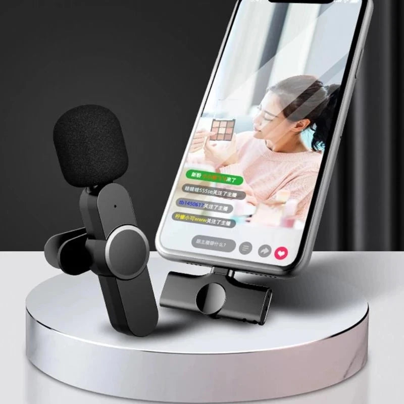 Wireless Lavalier Microphone Lapel Mic Mini For iPhone Android Cell Mobile Phone PC Tiny Micro Tie Mikrofon Mike Dual Bluetooth - V.I.P Digital Presence