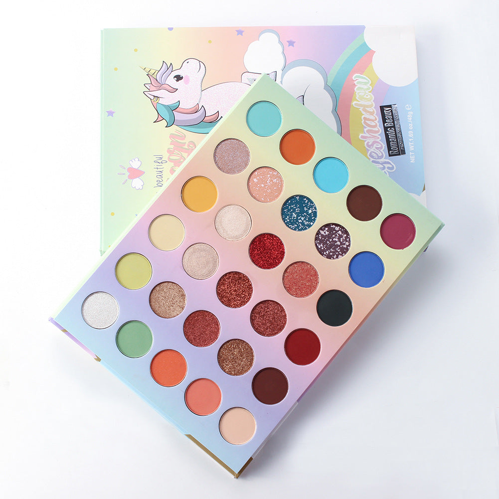 Romantic Beauty 30 Color Large Plate Pearlescent Matte Eye Shadow Plate Color Makeup Eye Shadow - V.I.P Digital Presence