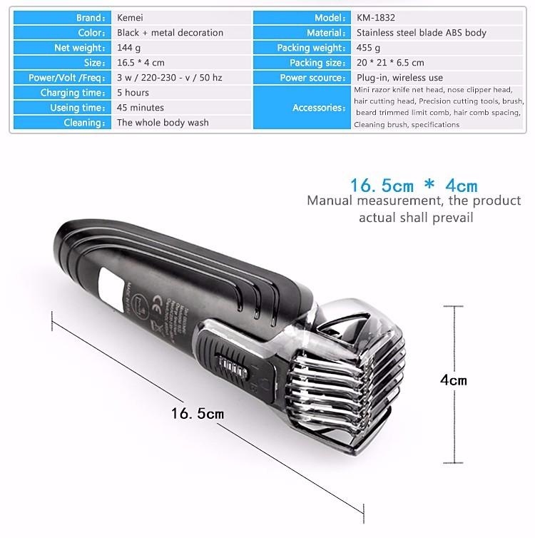 Whole body wash Rechargeable Multifunction Personal Electric Men Hair Clipper Shaver Beard Trimmers Nose Cutting Machine Haircut - V.I.P Digital Presence