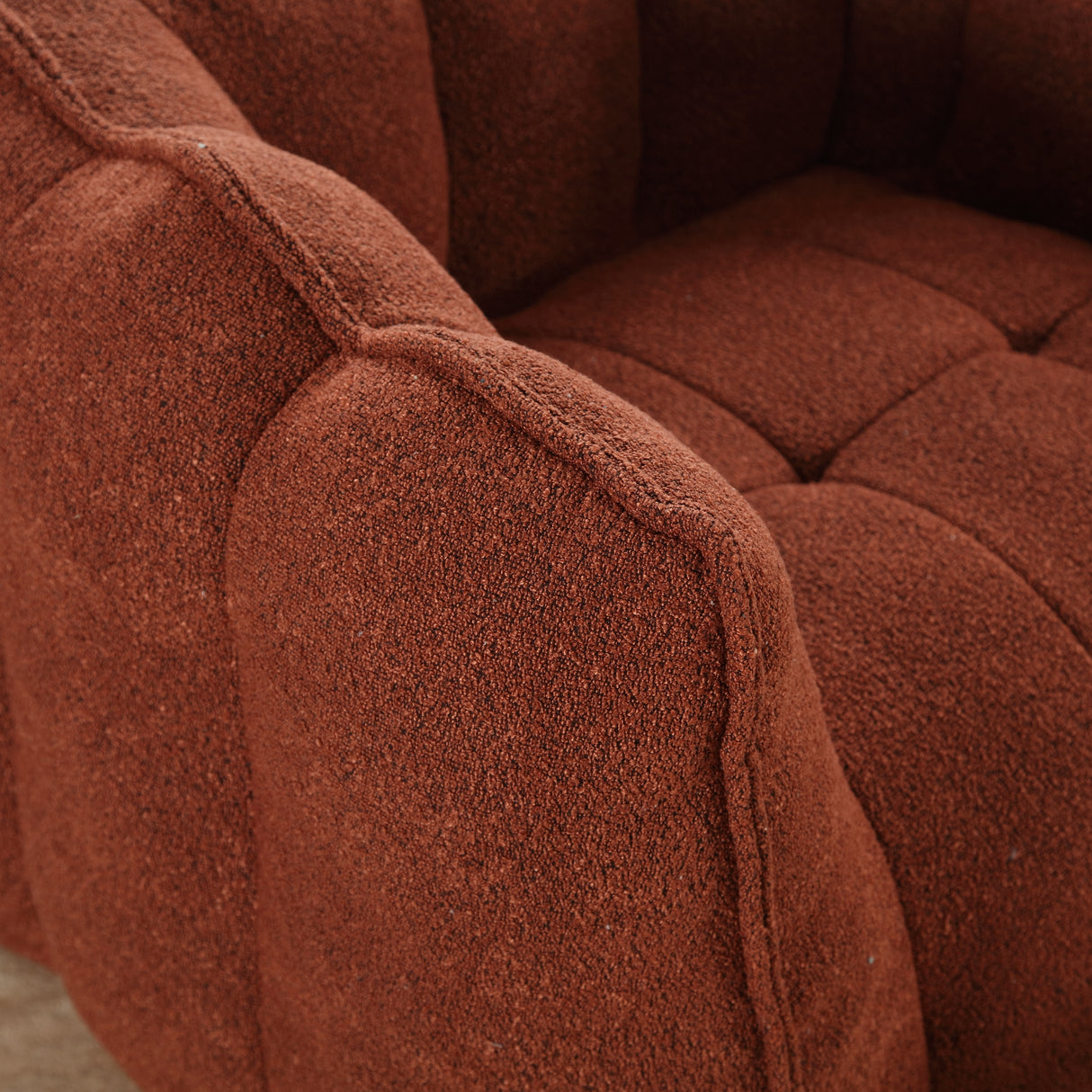 Soft Bean Bag Chair with High Resilient Foam(Chips)for living room and bedroom Comfortable Square Lazy Sofa with Footstool - V.I.P Digital Presence