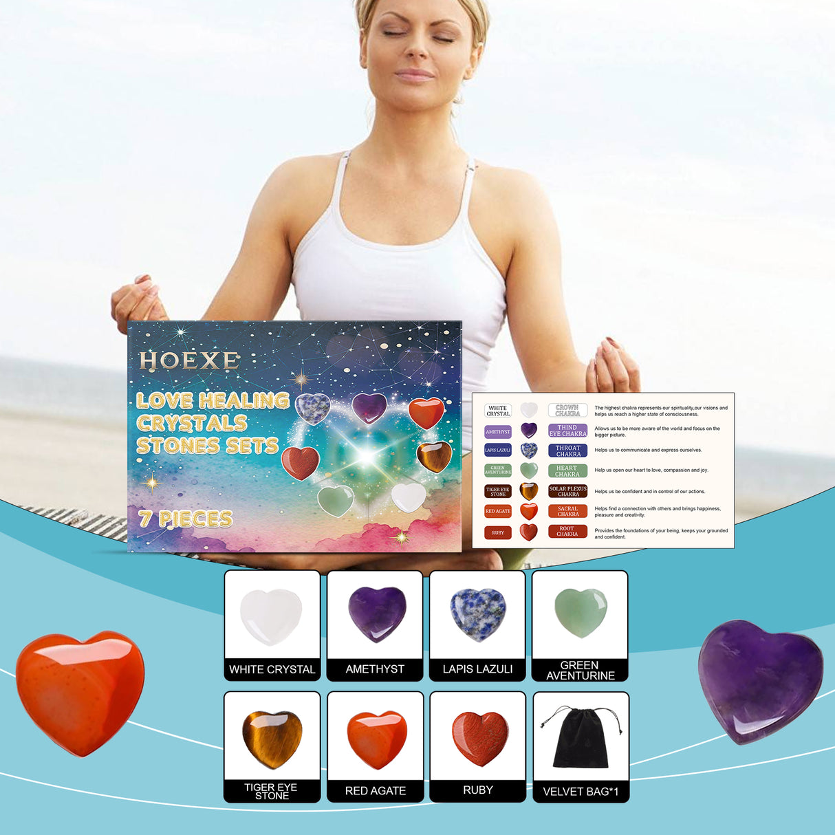 Love Crystal Healing Stone Set - V.I.P Digital Presence