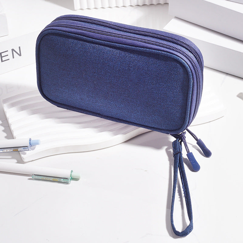 Multi - Functional Digital Accessories Organizer with Multiple - Layer Data Cable Pouch, Dust - proof Headphone Bag and Power Bank Pocket - V.I.P Digital Presence