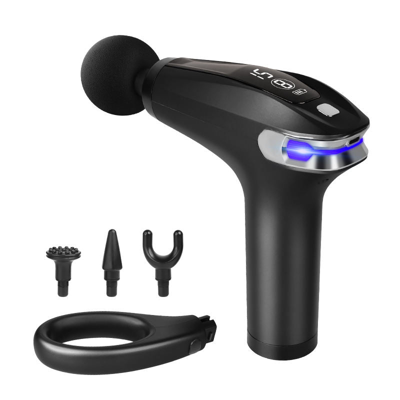 4 Massage Silicone Head Powerful Fascial Gun Portable Vibration Deep Tissue Percussion Muscle Back Massage Gun For Women - V.I.P Digital Presence
