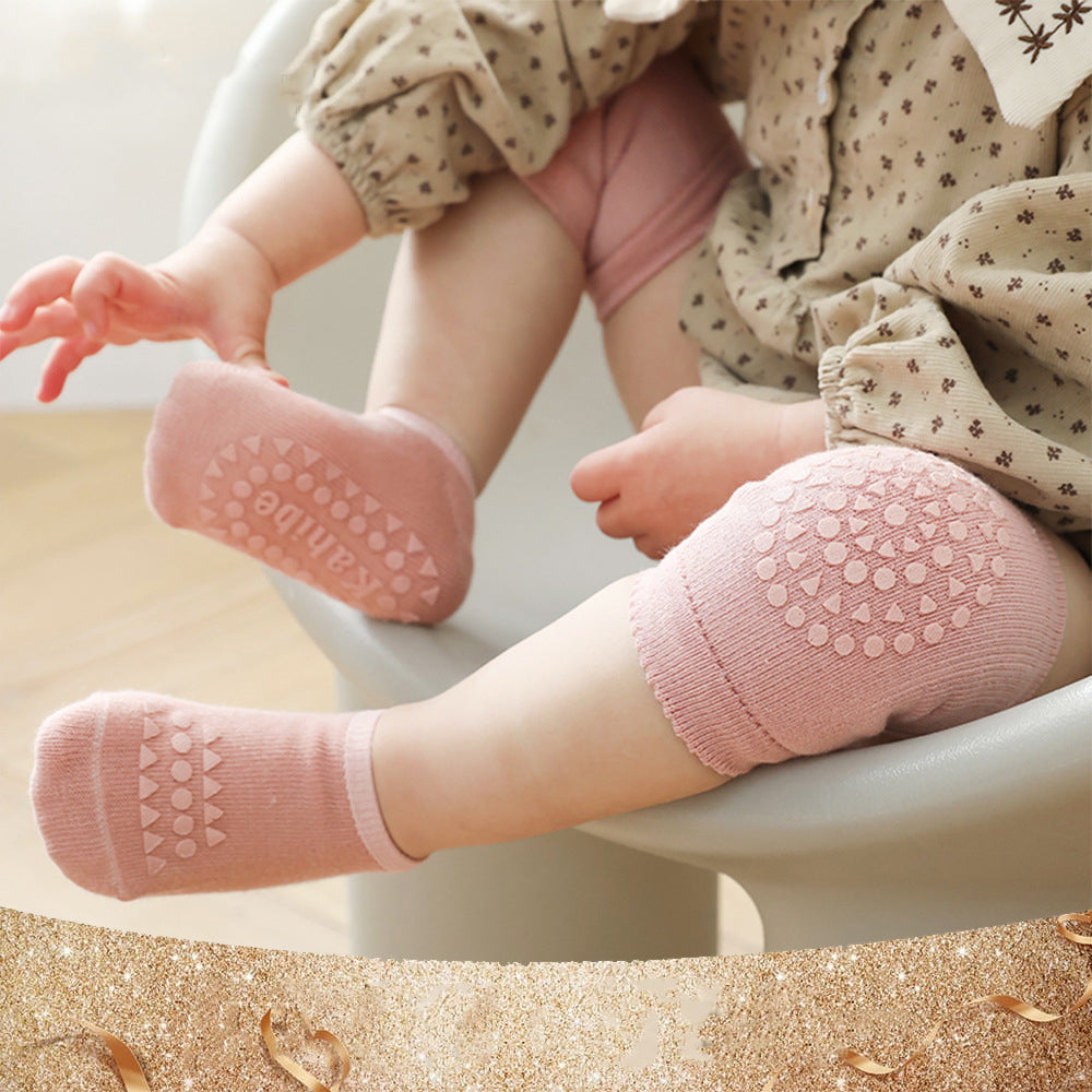 Summer New Knee Pad Socks Set Knee Pad Baby Floor Socks Set Toddler Socks Baby Non-Slip Crawling Sports Protection - V.I.P Digital Presence
