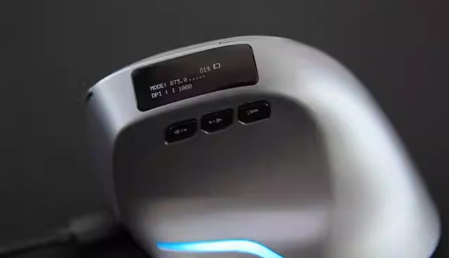 ZELOTES Master F-26C Display Bluetooth Wireless Charging Dual Mode Grip Vertical Anti Mouse Hand Mouse - V.I.P Digital Presence