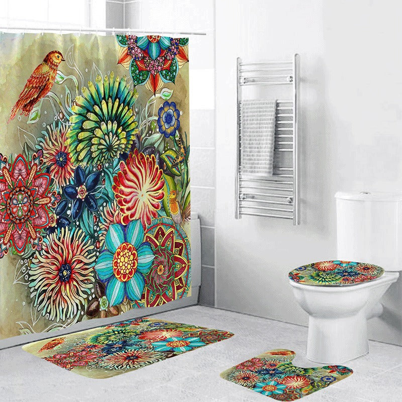 Bohemian Style 3D Digital Printing Polyester Waterproof and Mold Proof Shower Curtain Bathroom Shower Curtain - V.I.P Digital Presence