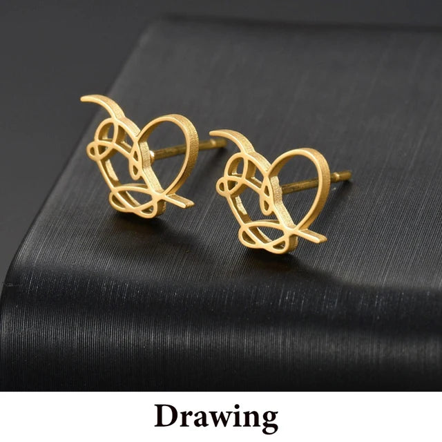 DIY Cutsom Drawing Art Necklaces Personalized Stainless Steel Kids Artwork Logol Pendant Jewelry Gifts for Family Children - V.I.P Digital Presence