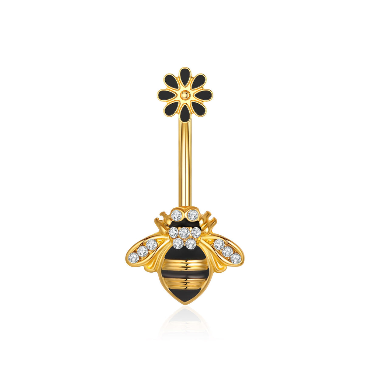 Navel Ring Creative Bat Bee Navel Buckle Navel Ring Body Piercing Jewelry - V.I.P Digital Presence