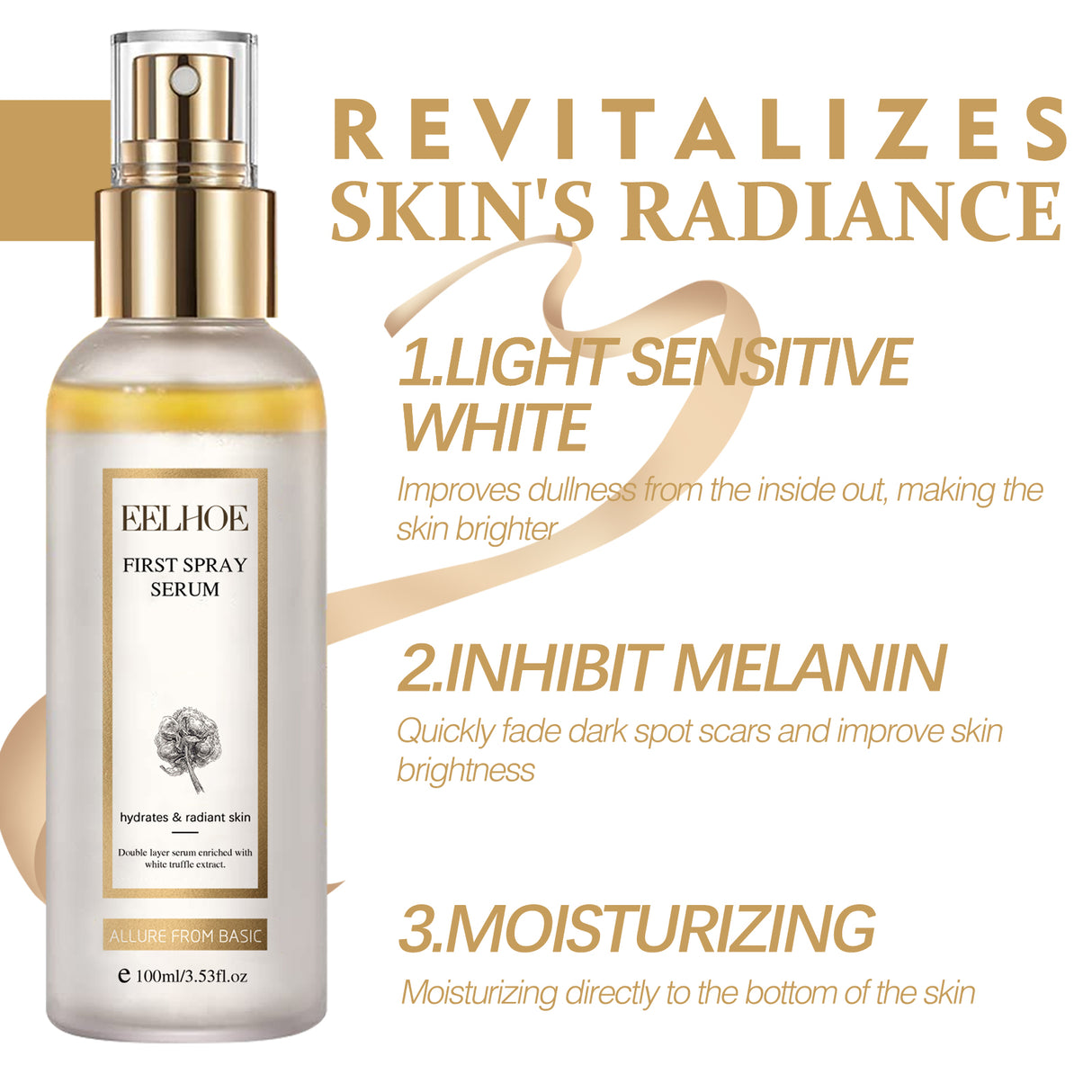 White Truffle Moisturizing Spray, Moisturizing And Brightening Whitening Essence Spray - V.I.P Digital Presence
