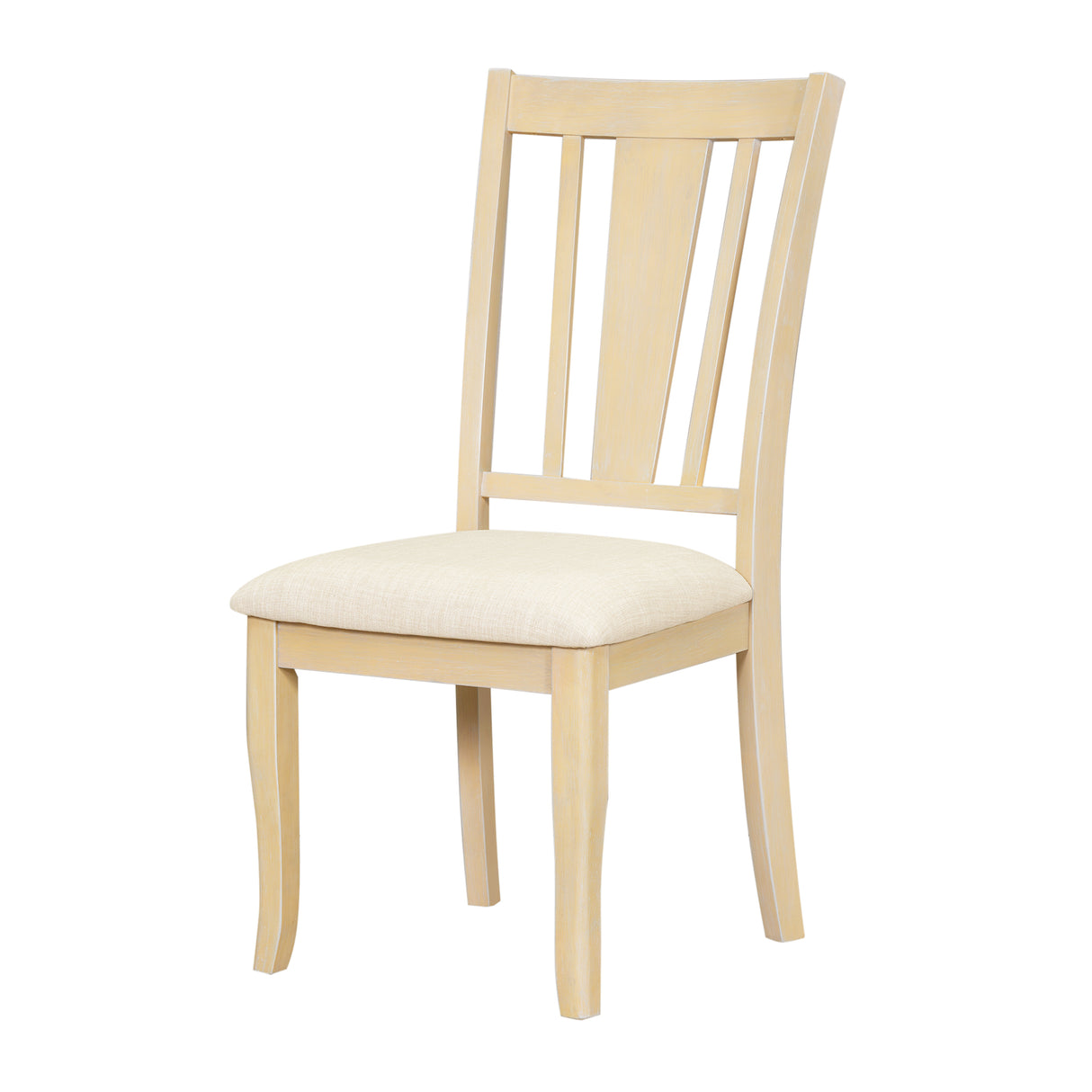 Traditional 6-Piece 78inch Trestle Extendable Dining Table Set with One 18inch Removable Leaf Padded Dining Chairs Bench,Natural - V.I.P Digital Presence