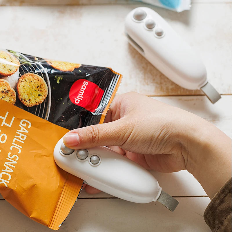 Mini Heat Bag Sealing Machine Package Sealer Bags Plastic Food Sealer Clip Bag Handheld Sealer Food Packaging Heat Sealer - V.I.P Digital Presence
