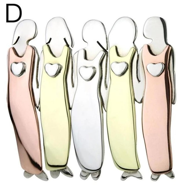 2/3/4/5/6 Sisters Pin Best Friends Pin Sisterhood Brooch Tricolor Brooch Handmand Christmas New Year Gift Durable Metal Brooches - V.I.P Digital Presence