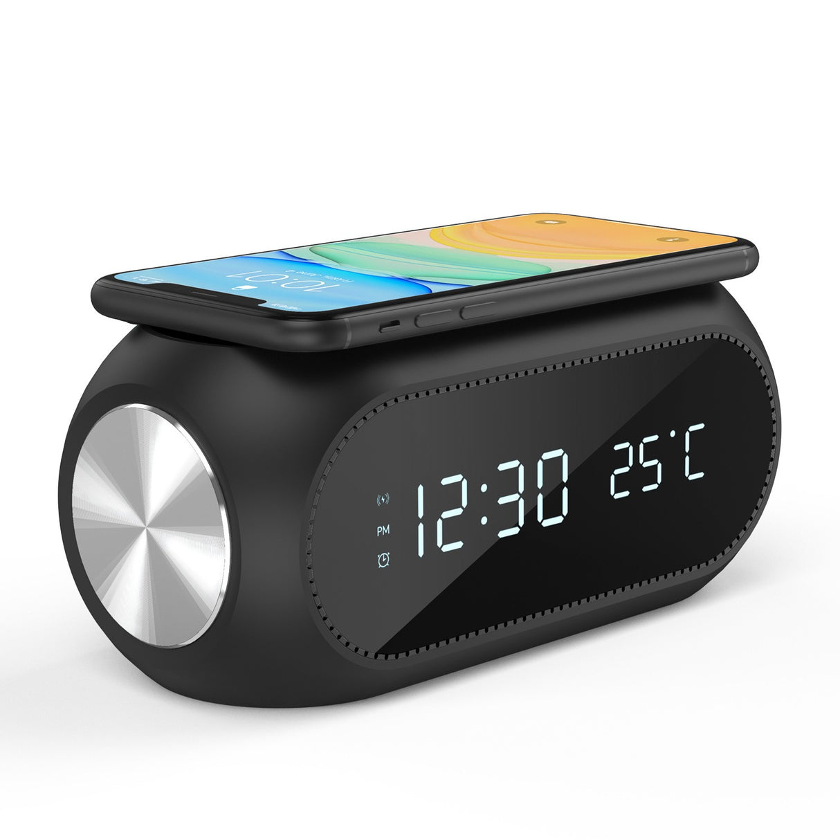 15W wireless charging clock alarm thermometer wireless charging time display wireless charging - V.I.P Digital Presence