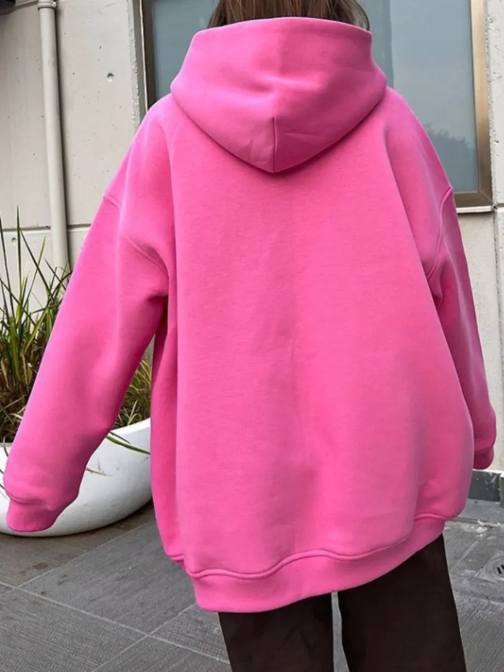 Pocketed Dropped Shoulder Long Sleeve Hoodie - V.I.P Digital Presence