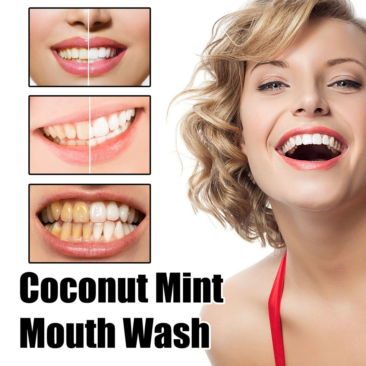 Coconut Mint Mouth Wash, Fresh Breath Clean Tongue Coating Whitening Teeth Oral Care Mouthwash - V.I.P Digital Presence