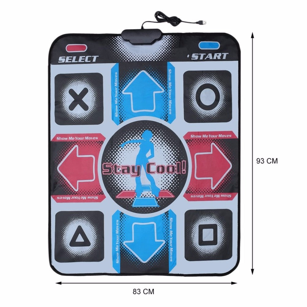 Tapete de baile, tapete de baile, tapete de baile, manta de baile, equipo Revolution HD, tapete antideslizante para huellas de pies para PC con USB
