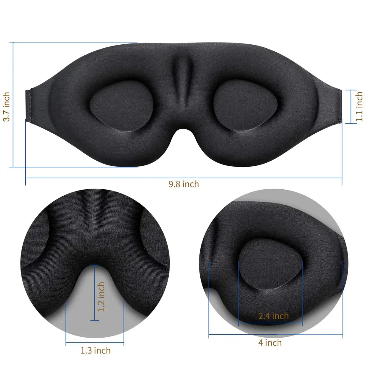 3D Contoured Eye Mask for Sleeping - V.I.P Digital Presence