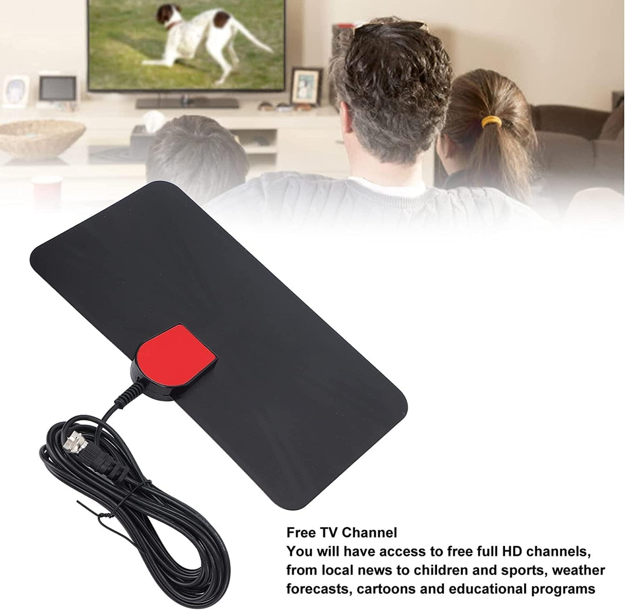Digital Indoor TV ANTENNA-1080P 4K HDTV Antenna 100 Miles / 160km Receiving Range UHF 470-862MHz - V.I.P Digital Presence