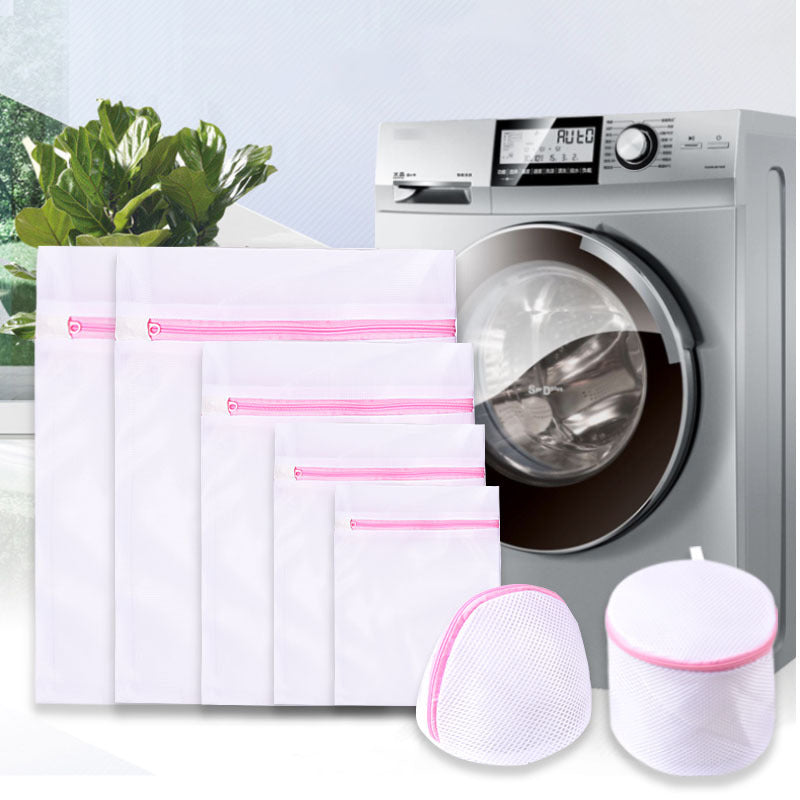 7Pcs Laundry Bags Pink Zipper Fine Mesh Clothes Protection Laundry Bag For Washing Machine Dirty Clothes Storage Washing Bag Set - V.I.P Digital Presence