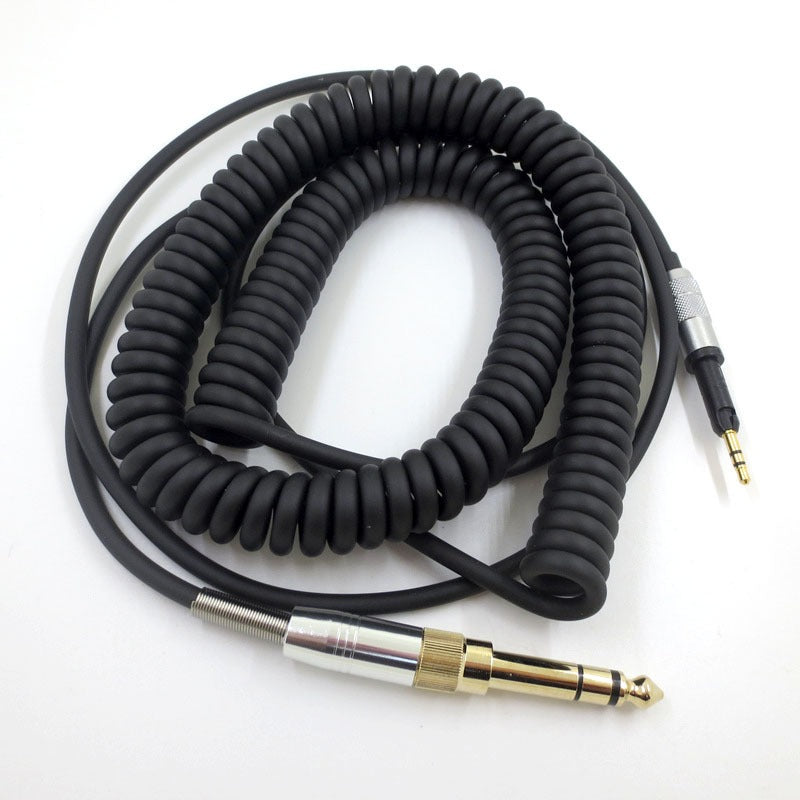 Suitable for Senhai HD6DJ HD8 HD7 HD598 head mounted headphone cable 6.35mm plug spring headphone cable - V.I.P Digital Presence