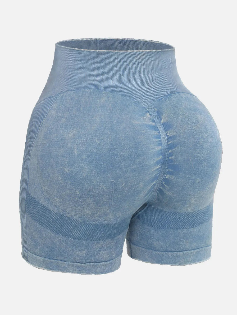 Washed High Waist Active Shorts - V.I.P Digital Presence
