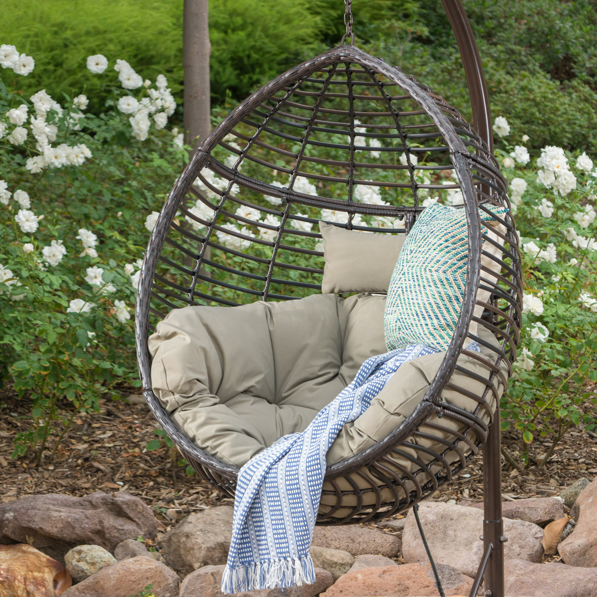 HANGING BASKET- BROWN- NO STAND BASKET ONLY - V.I.P Digital Presence