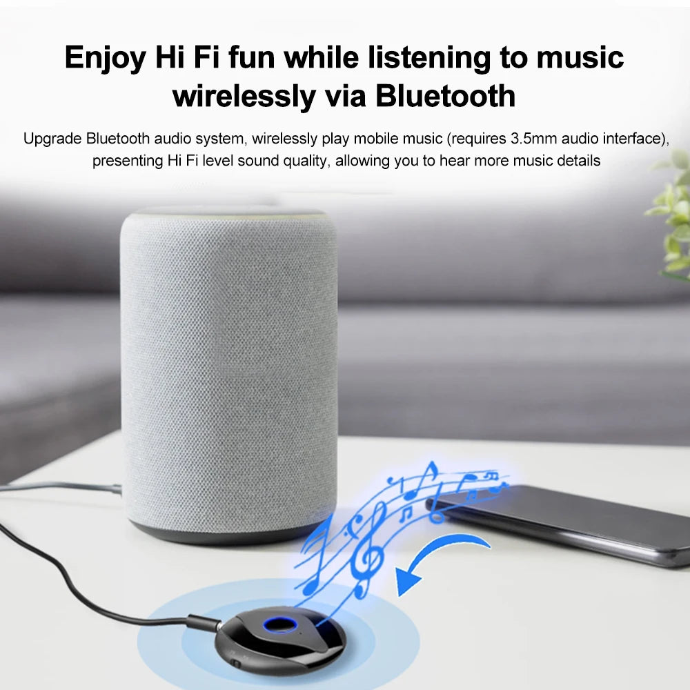AUX Bluetooth audio receiver transmitter 2-in-1 BT5.4 car Bluetooth audio connector Bluetooth adapter - V.I.P Digital Presence
