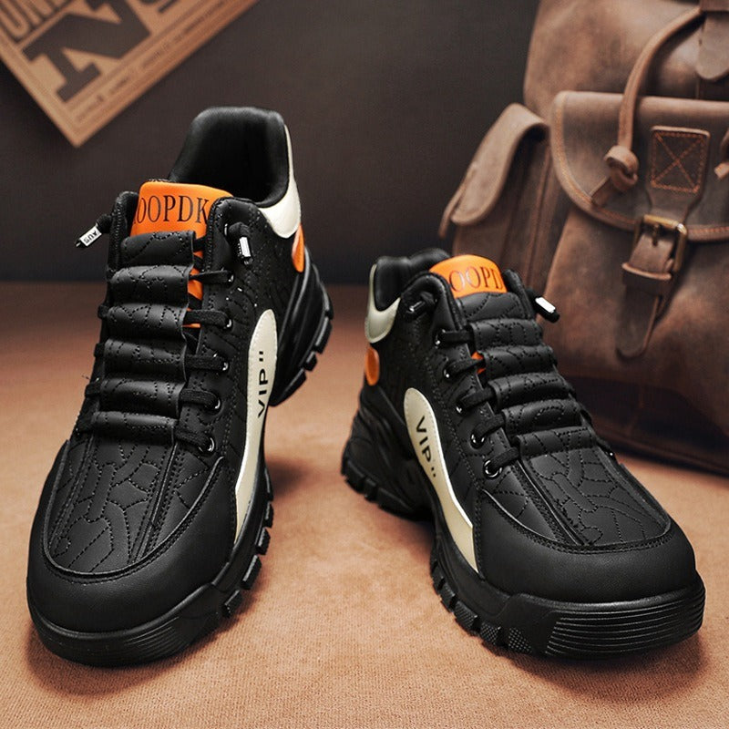 Autumn New Martin Shoes Men's Casual Sports Korean Edition High Top Thick Sole Men's Shoes Trendy British Style Workwear Shoes - V.I.P Digital Presence
