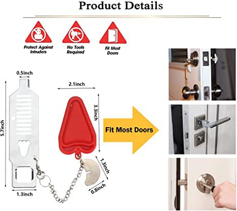 Travel Anti-Theft Door Block Portable Lock Top Door Lock Door Lock Portable Door Lock - V.I.P Digital Presence
