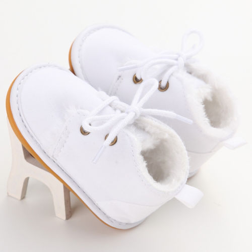 Newborn Baby Girl Boy Shoes Warm Snow Boots Toddler Infant Booties Prewalker Black White Pink - V.I.P Digital Presence