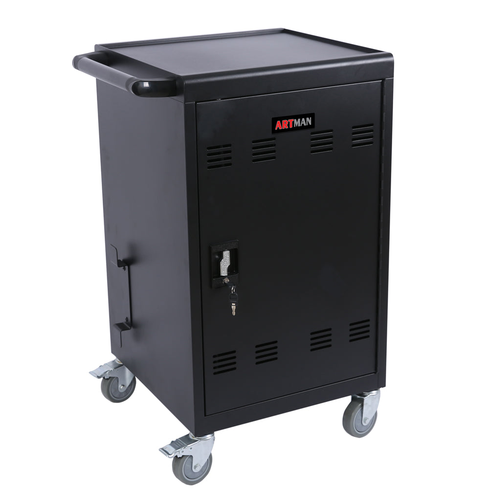 Mobile Charging Cart and Cabinet for Tablets Laptops 30-Device - V.I.P Digital Presence