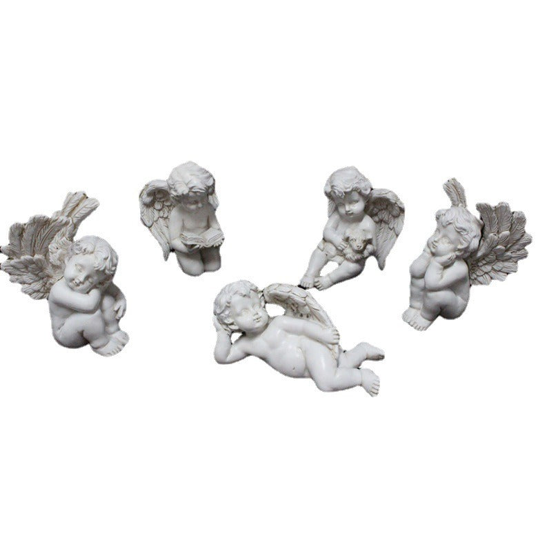 Angel plugin garden little girl resin flower decoration micro landscape garden statue - V.I.P Digital Presence