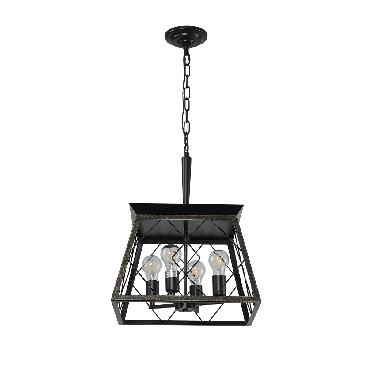 Farmhouse Chandelier 4-Light Vintage Antique Chandeliers Light Fixture For Kitchen Dining Room Living Room(No Bulbs) - V.I.P Digital Presence