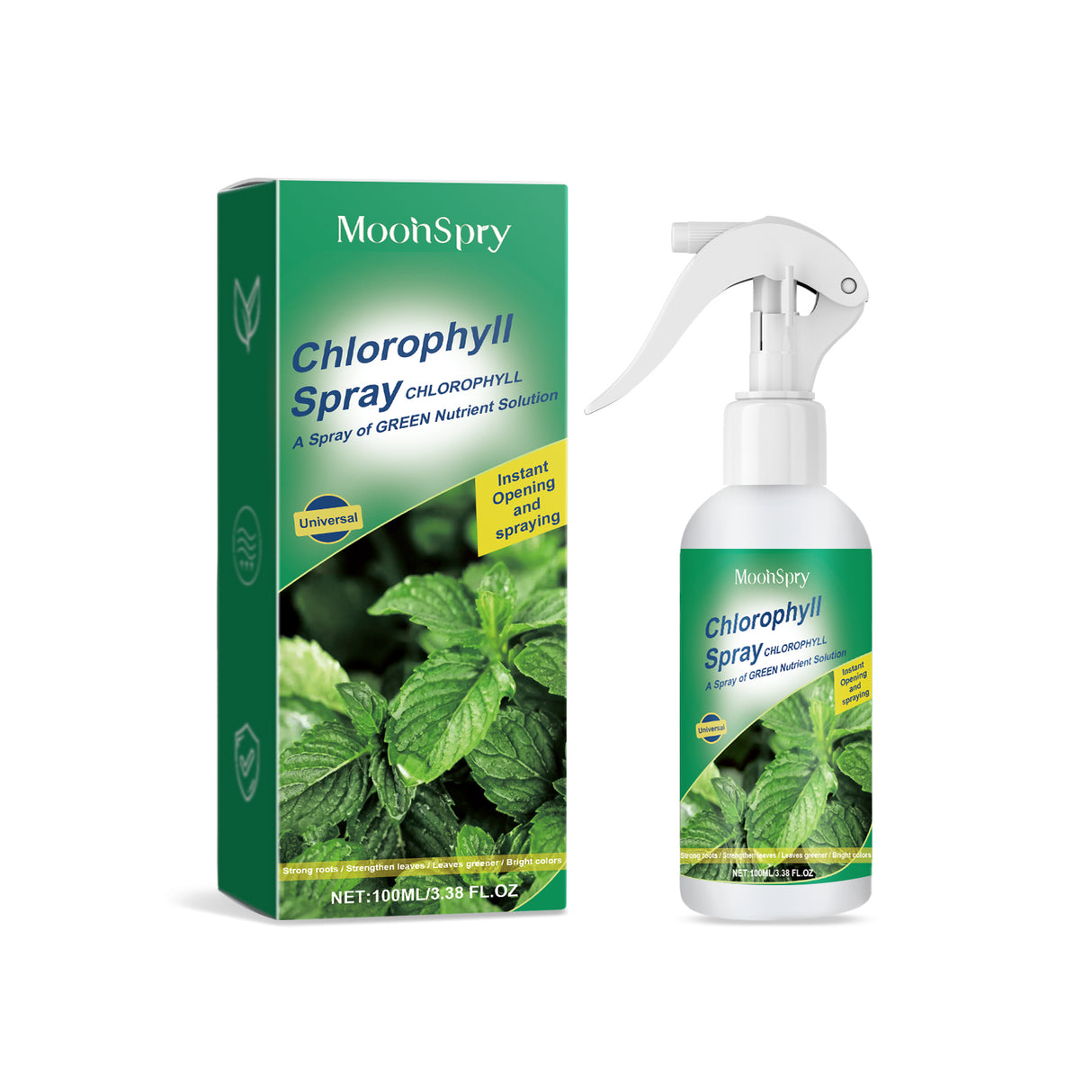 Moonspry Chlorophyll Spray, General Whole Plant Nutrient Solution For Healthy Growth Of Flowers And Fruit Trees And Green Leaves - V.I.P Digital Presence