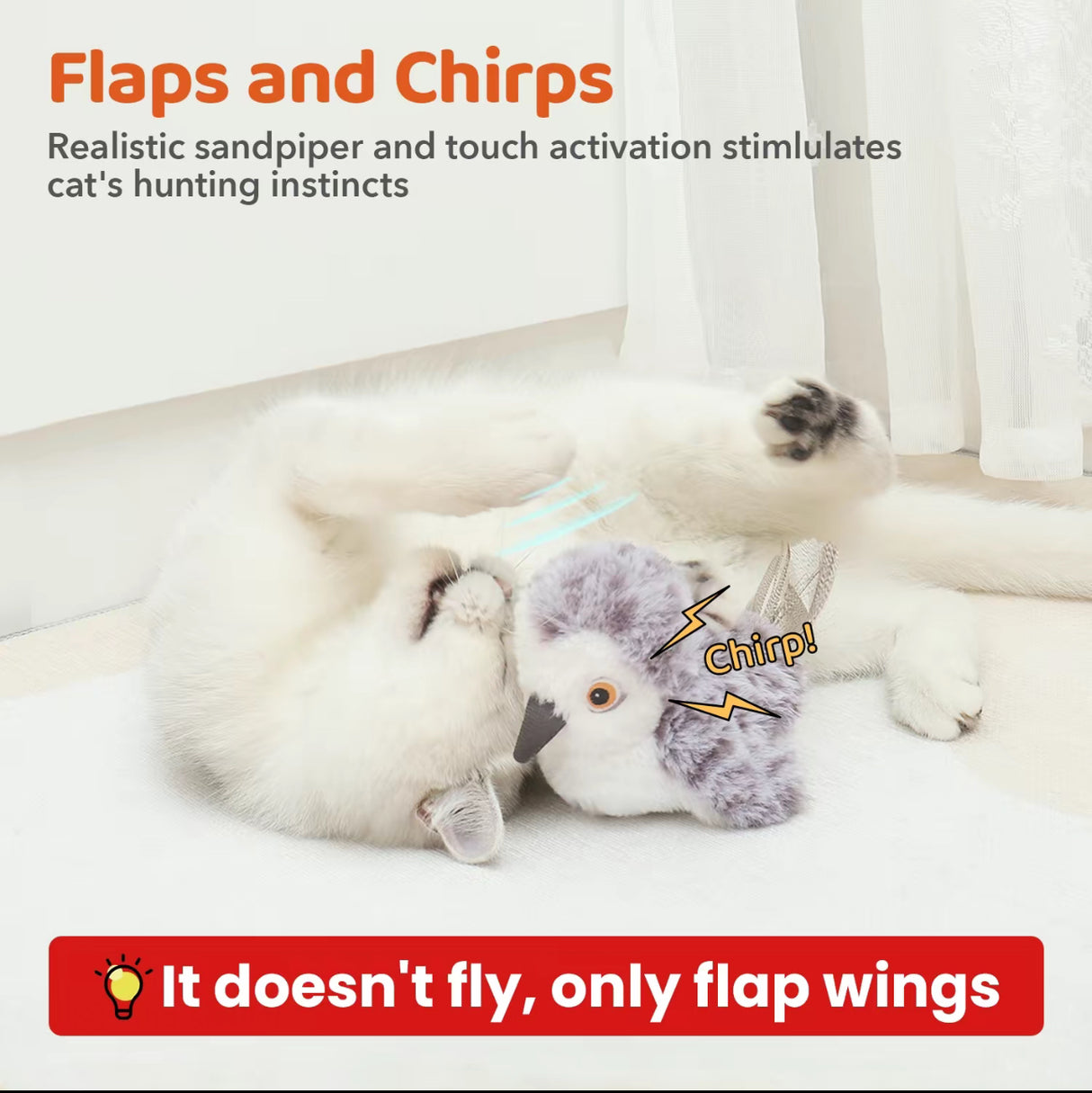 ChirpPaws Flapping Bird