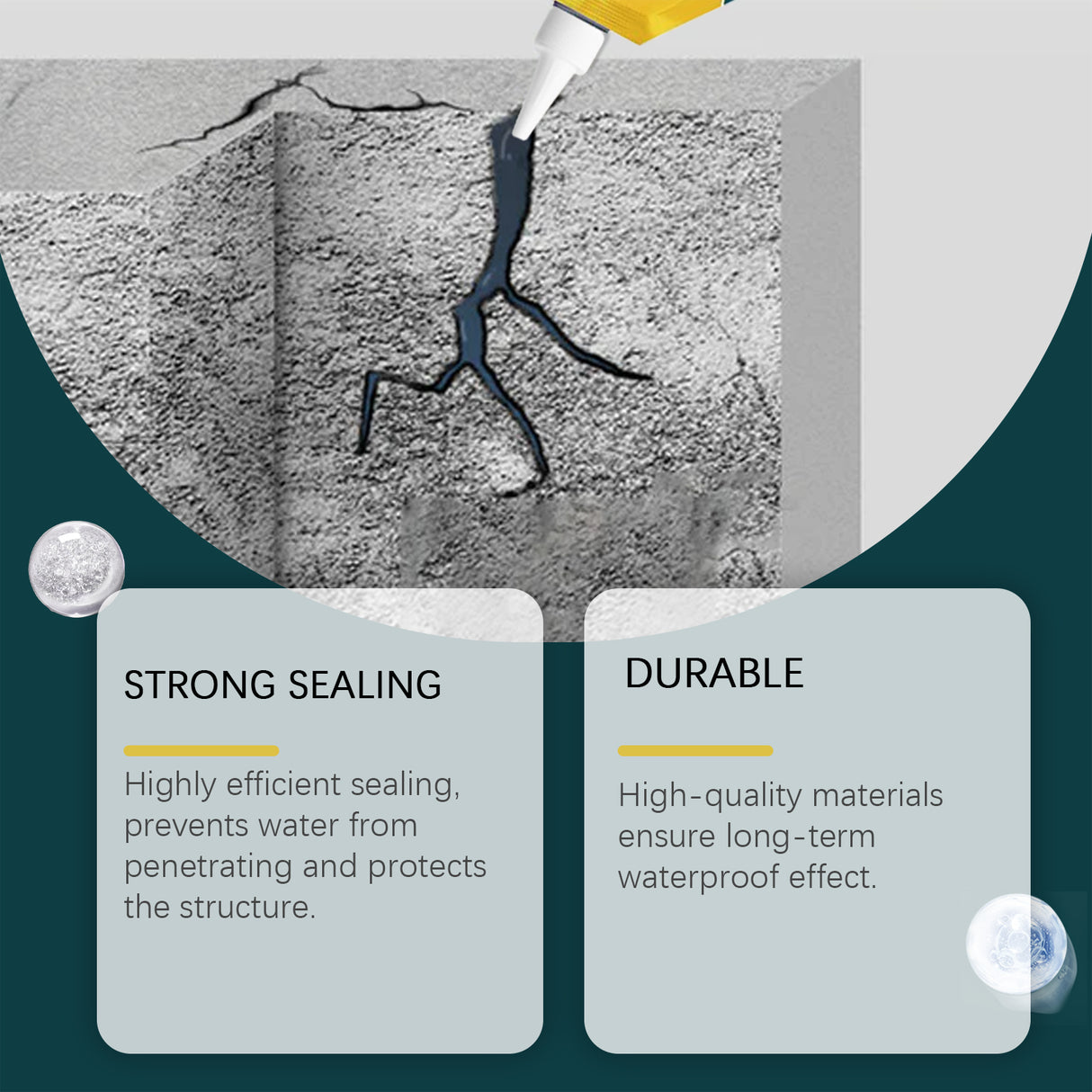 Concrete Crack Waterproof Repair Sealant, Ground Crack Outdoor Tile Crack Repair Adhesive - V.I.P Digital Presence