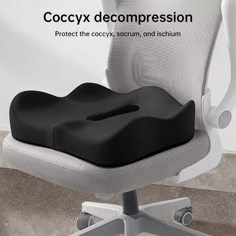 Memory foam car seat cushion. Ergonomic support. Relieves back/coccyx pain. Universal fit. - V.I.P Digital Presence