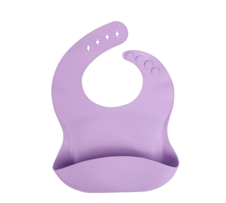 Bolsa de arroz de silicona para bebé, babero de bolsa de arroz para bebé, toalla de saliva para bebé, bolsa bucal impermeable, sin lavado y a prueba de aceite