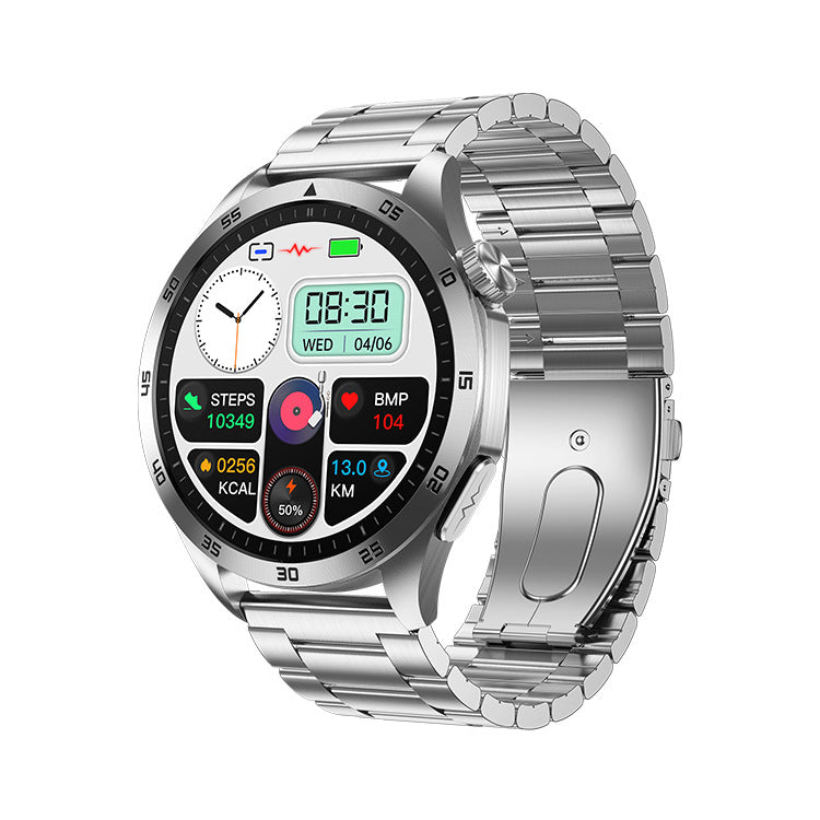 New ET485 smart watch ECG electrocardiogram Bluetooth call AMOLED micro physical examination emotional function - V.I.P Digital Presence