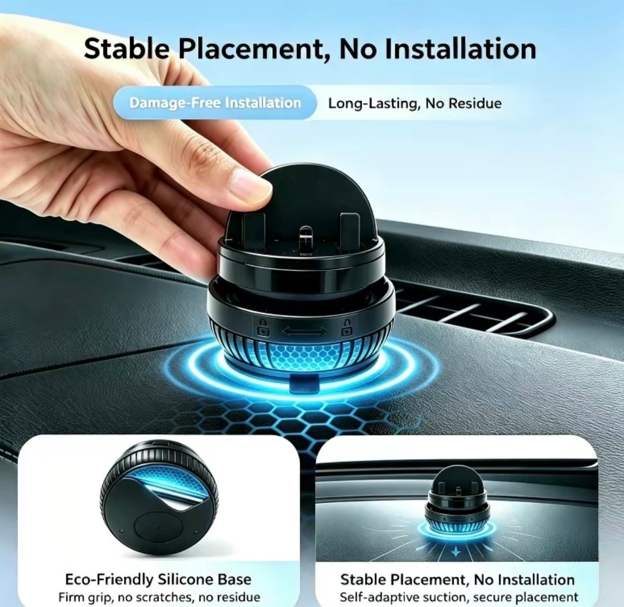 SpinMount Car Phone Holder