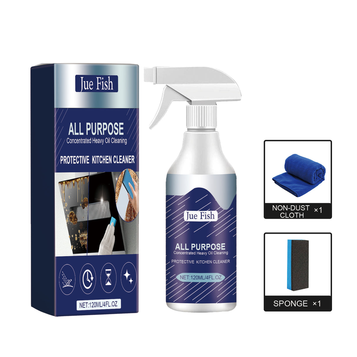 Protective Kitchen Cleaner, Range Hood Kitchenware Heavy Oil Cleaning Strong Decontamination - V.I.P Digital Presence