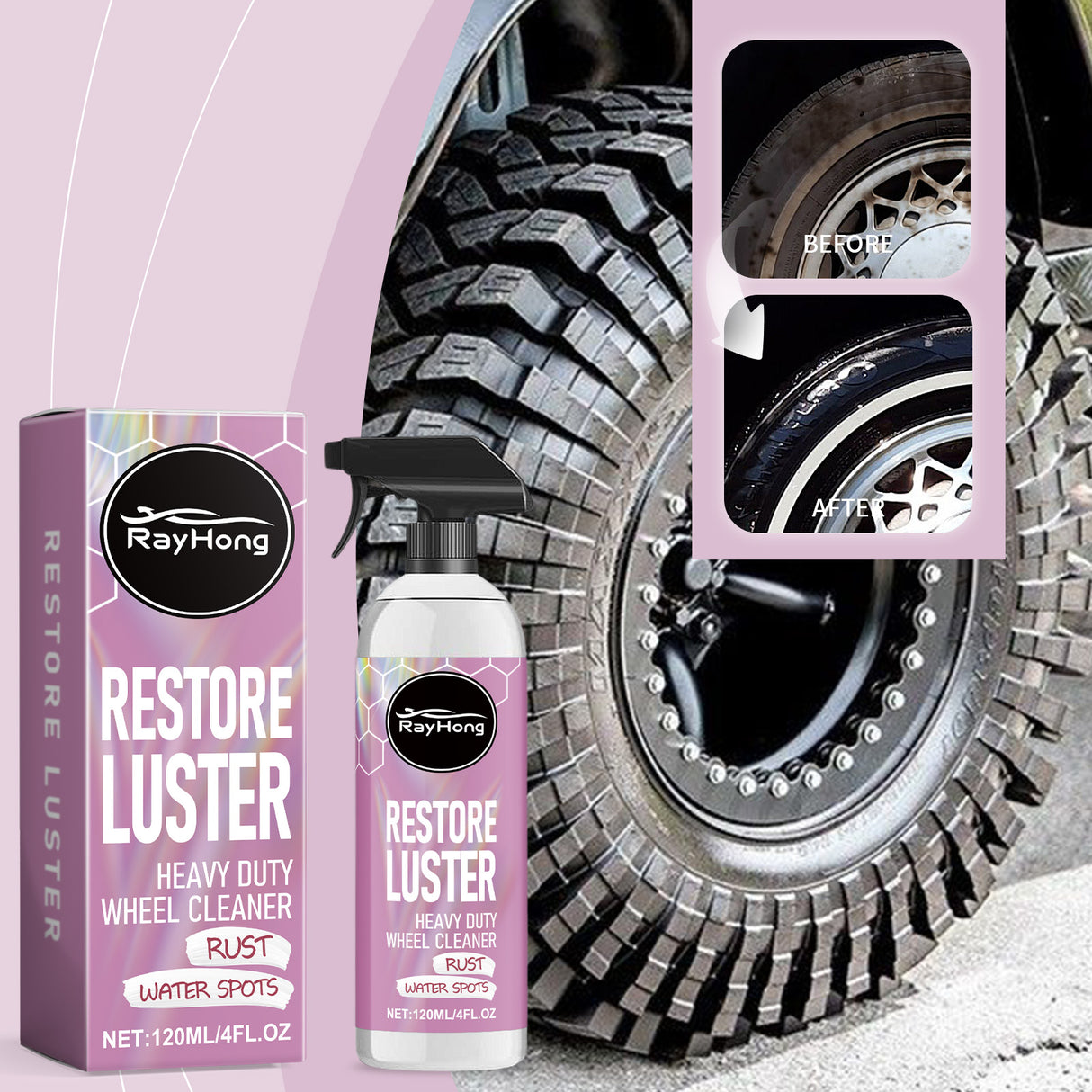 Heavy Duty Wheel Cleaner Heavy Duty Wheel Hub Cleaner For Stain Maintenance Refurbishment Cleaner - V.I.P Digital Presence