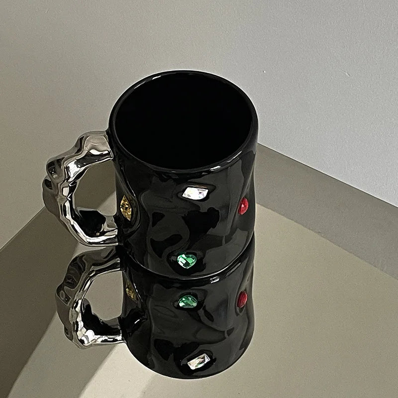 Luxury Cup Make Undefined Cup Gem Cup Spice Girl Style Gem Mug Ceramic Water Cup Small Original Coffee Mug Cup for Lovers - V.I.P Digital Presence