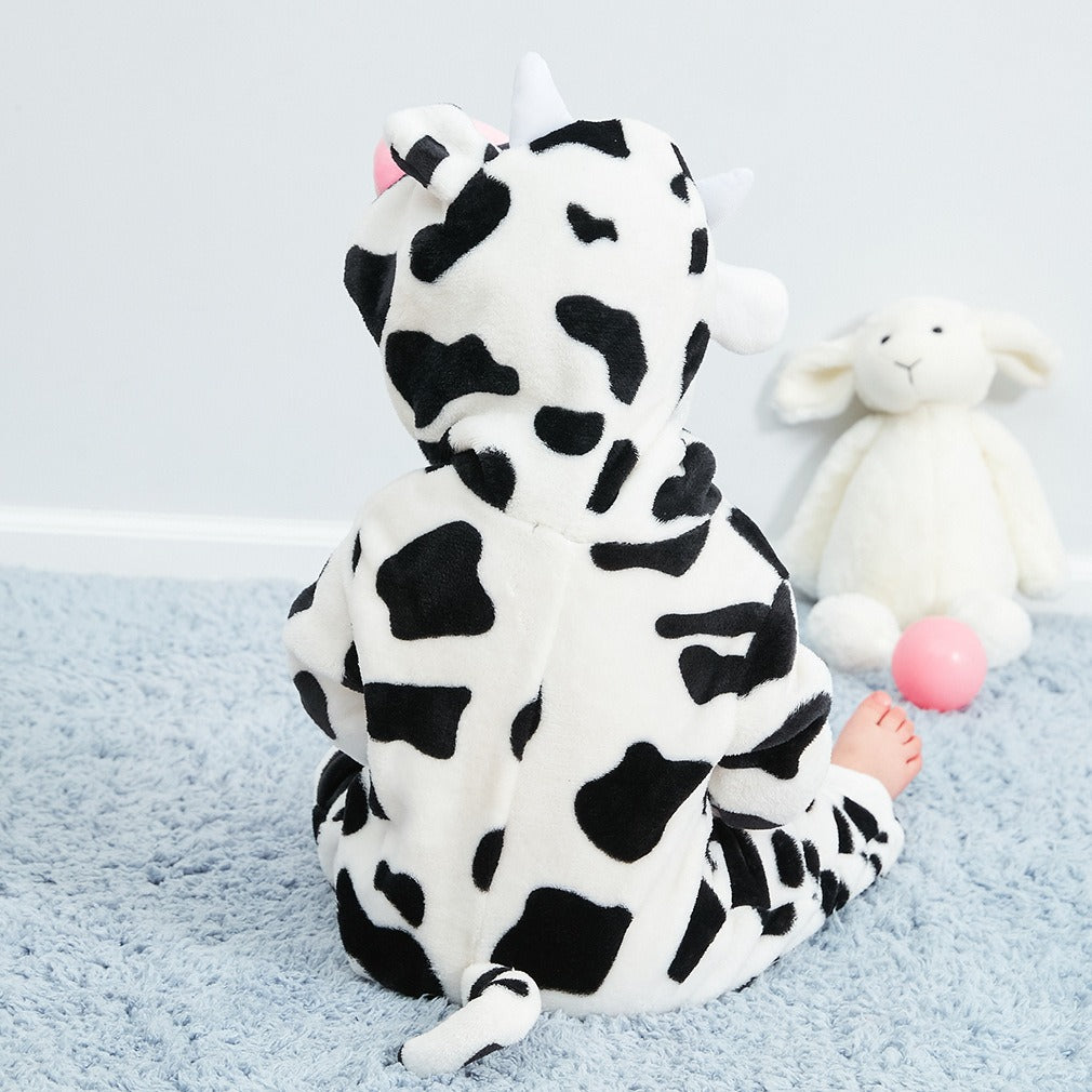 Baby jumpsuit, cow animal shaped pajamas - V.I.P Digital Presence
