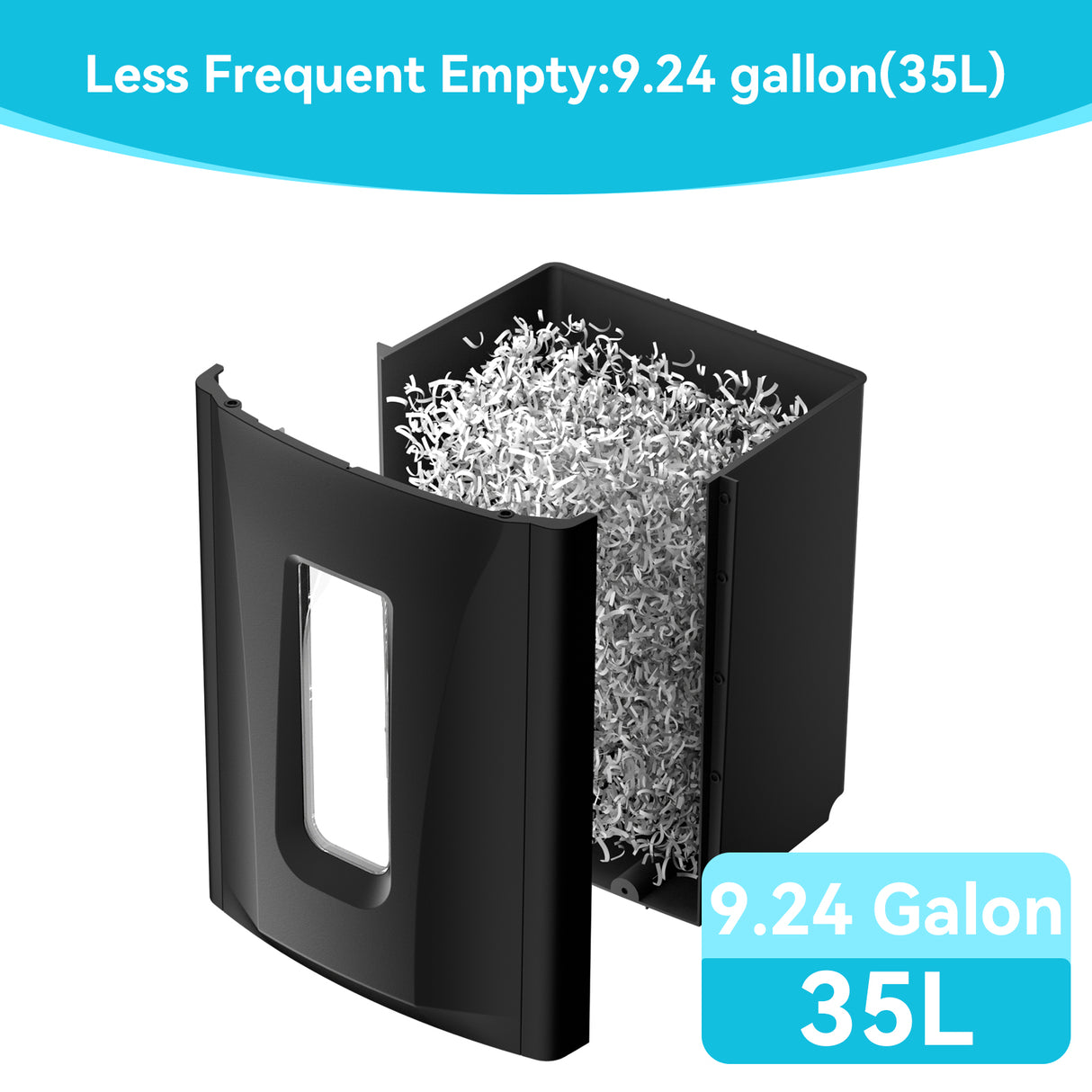 PAPER SHREDDER CROSS CUT LARGE CAPACITY HIGH SECURITY