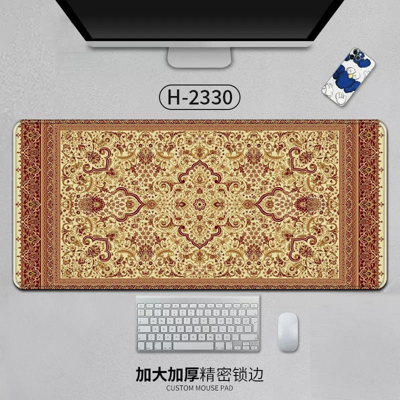 Large Persian Mouse Pad Office Carpet MousePad Natural Rubber Lockedge Anti Slip Desk Mat Laptop Office Game Accessories Pad - V.I.P Digital Presence