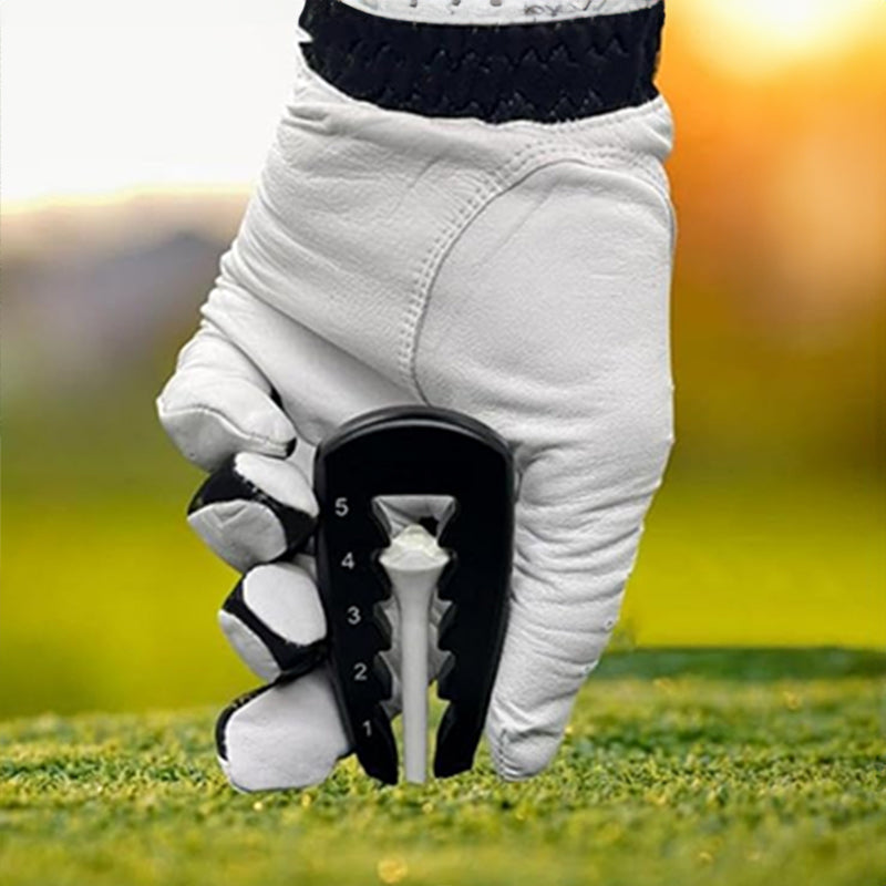 Adjustable Golf Tee Height Tool: Precision setter for consistent swings. Durable, easy - to - use training aid. - V.I.P Digital Presence