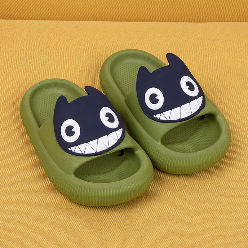 Big-Eyed Black Cat Cartoon Sandals One-Piece Soft Bottom Soft Face Parent-Child Amazon Baby Children's Slippers - V.I.P Digital Presence