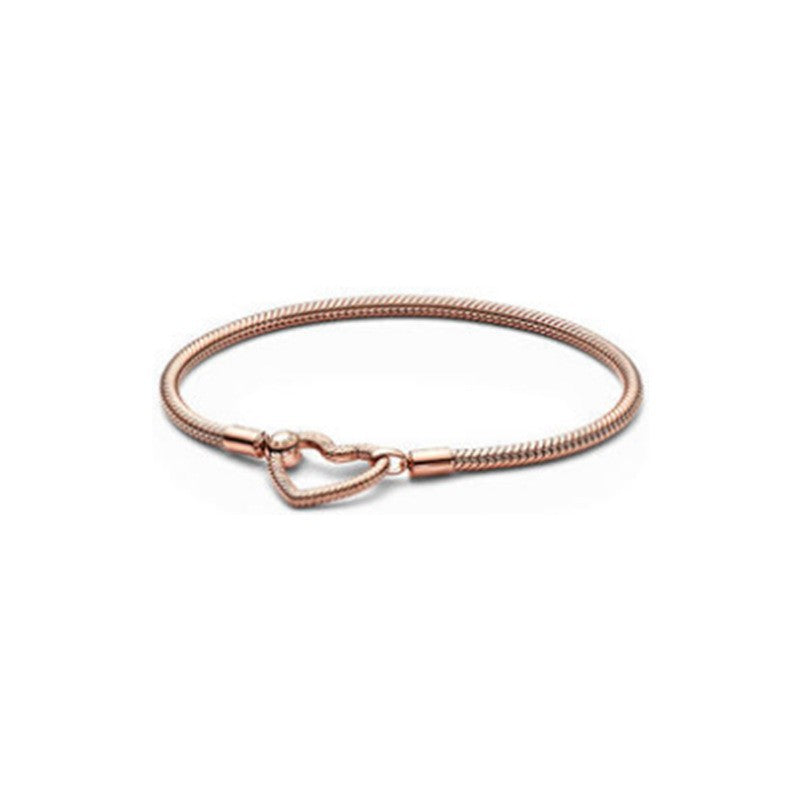 Women's spring buckle TO basic chain DIY color chain heart O shape bracelet - V.I.P Digital Presence