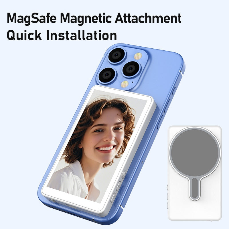 Wireless Screen Mirroring Device for Selfie and Live Streaming with Rear Camera Functionality - V.I.P Digital Presence